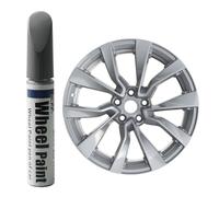 Treesiche Paint Alloy Wheel Touch Up Paint for Tesla Model 3 Highland 19" Nova Wheel Silver Alloy Wheel Touch Up Paint Rim Scratch Repair Wheel Paint Curb Rash Paint Pen（Liquid Vapor）