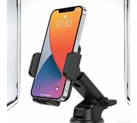 Treesiche Phone Mount for Tesla Model 3 and Model Y, Easy Installation and Foldable 360° Adjustable Strongest Magnet Power Phone Holder Fit for iPhone Mag-Safe and All Phone with Metal Ring, Black