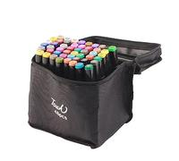 TREETDOBV 48Pcs Graffiti Markers Safe Double Sided Assorted Colors Oil Based Ink Paint Markers, Alcohol Markers Permanent Dual Tips Art Paint Marker Pens for Card Comic Scrapbook Making Illustration