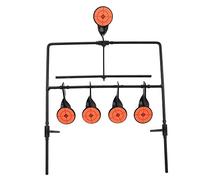 TREETDOBV Airsofts Target, Two Styles of Sticker Resetting Target, Rotating Shooting 5 Targets with Stickers for Rifle Airgun, Durable Target for Centerfire Handguns Up to .44 Outdoor Target Shooting