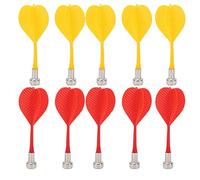 TREETDOBV Magnetic Connection Dart Needle, Magnet Wordpad Safety Flat Heads, Magnetic Arrows, Magnetic Darts Replacement Head, Plastic Durable Body Dart for Leisure Sports Chess, 5Pcs Red 5Pcs