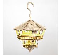 Treetop Hideaway 3D Wooden Puzzle for Adults and Kids - Includes LED Lights, Acrylic Stake, and Assembly Tools, DIY Kit for Home or Plant Decor, 125 Pieces (Battery not Included) by Tiny Tree Houses