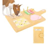 Treetopone Sniffing Toy Dog, Intelligence Toy, Sniffing Rug for Dogs, Menu Shape, Interactive Plush Toy, Dogs, Birthday Gift