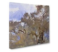 Treetops Against The Sky by John Singer Sargent Canvas Print | Gallery Wrapped 30mm Frame Wall Art | 14x14 inches | Ready to Hang | Modern Picture | Living Room Bedroom Lounge Office