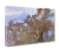 Treetops Against The Sky By John Singer Sargent Canvas Print | Gallery Wrapped 30mm Frame Wall Art | 30x20 inches | Ready to Hang | Contemporary Picture | Living Room Bedroom Lounge Office