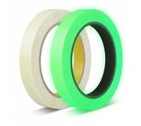 TreeTribe 2PCS Green Light Luminous Tape Sticker Removable Waterproof,Glow in The Dark Self-Adhesive Tape Warning Tape Stage Supplies Wall Decorative Sticker Green Light