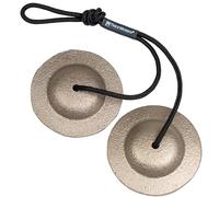 TreeWorks Chimes Symphonic Quality Finger Cymbals, TRE-FC02 | Professional Cast Bronze Matched Set, For Orchestral, Symphonic, Classroom, Meditation, Yoga, Live, Studio, Includes Strap