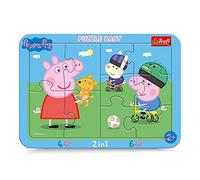 Trefl, 10 Piece Peppa Pig Frame Jigsaw Puzzle with Underlay for Ages 2+