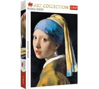 Trefl 1000 Elementi Art Collection Premium Quality for Adults and Children from 12 Years Puzzle, Colour Girl with Pearl Earring-Jan Vermeer, 10522