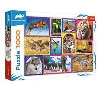 Trefl 1000 Elements, Animals of the World, Colorful Frames, You, Creative Entertainment, Gifts, Fun, Classic Puzzle, Wild Nature, Wilde, 10673