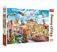 Trefl 1000 Elements, Fun, Capitals of Europe, City of Rome, Animals, Tea, Creative Entertainment, Classic Puzzle, Wild Color, 10600