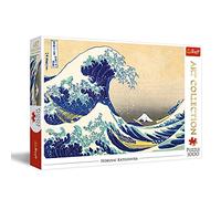 Trefl 1000 Elements Premium Art Collection for Adults and Children 12+ Years and Above Jigsaw Puzzle, Colour The Great Wave of Kanagawa-Hokusai Katsushika WPU-10521-01-002-01