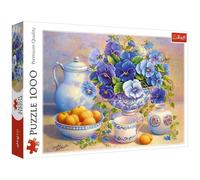 Trefl 10466 Blue Flower Bouquet 1000 Pieces Premium Quality for Adults and Children from 12 Years Jigsaw Puzzle Coloured