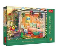 Trefl Premium Plus Quality Puzzle Tea Time: My Favourite Place - 1000 Pieces, Series of Painted Nostalgic Images, Perfectly Matching Tiles, for Adults and Children from 12 Years