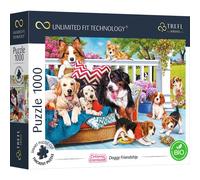 Trefl 10698 1000 Elements, The Thickest Cardboard, Organic, Dogs, Puppies, Animals, Cute Picture, Entertainment for Adults and Children from 12 Years, Puzzle Cuteness Overload: Doggy Friendship
