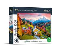 Trefl 10703 1000 Elements, Dickster Cardboard, Organic, Alps, Germany, Bavaria, Mountains, Entertainment for Adults and Children from 12 Years, Puzzle Wanderlust: Alpine Idyll