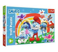 Trefl 14374 Smurfs Smurf's Day Puzzle 24 Maxi 24 Large Elements Creative Entertainment for Children from 3 Years Multi-Coloured