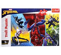 Trefl 16347 Intervert Around, Marvel Spiderman 100 Pieces, for Children from 5 Years Puzzles, Coloured