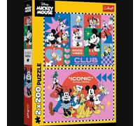 Trefl 2in1: Disney, Time with Friends-2 x 200 Pieces-Set of Two Jigsaw Puzzles for Boys, Multicoloured, 13319