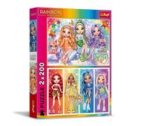 Trefl 2-in-1 Puzzle: Rainbow High, Rainbow Dolls - 2 x 200 Pieces - 2 Puzzle Set for Teenagers