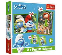 Trefl 2-in-1 Puzzle The Smurfs 30 to 48 Pieces 93656 (27.5x20.5cm)