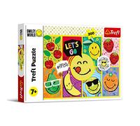 Trefl 200 pezzi-sorriso, emote, colorati con frutta, Intrattenimento creativo, Divertimento per bambini dai 7 anni Puzzle, Colore Smiley World, Faccina Allegra, 13297