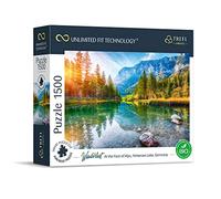 Trefl 26193 1500 Pieces, Dickster Cardboard, Organic, Alps, Bavaria, Mountains, for Adults and Children from 12 Years, UFT Puzzle Wanderlust: at The Foot of Alps, Hintersee Lake, Germany