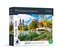 Trefl 26194 1500 Elements Thickest Cardboard Organic ECO USA Travel Entertainment for Adults and Children from 12 Years UFT Puzzle Wanderlust: Charming Central Park New York