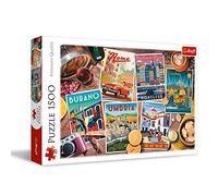 Trefl 26199 1500 Teile Collage, Reisen, Europäische Städte, Modernes Puzzle, Kreative Unterhaltung, Spanien, Italien, Frankreich, für Erwachsene und Kinder ab 12 Jahren, European Travel