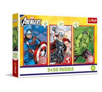 Trefl 3-in-1 Puzzle: Marvel The Avengers, Your Hero, 3 x 50 Pieces, 3 Puzzle Set for Children from 4 Years