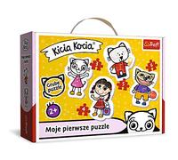 Trefl 36088 Die fröhliche, Kätzchen 3 to 6 parts, 4 sets, Baby Classic, for children aged 2 and over Puzzle, cheerful kitten kitten Kicia Kocia