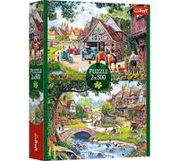 Trefl 37494 2-in-1 Idyllic Life-2 x 500 Pieces-Set of Two Brain Teasers, DIY, Creative Pastime, for Adults and Children from 10 Years, Mulitcolor