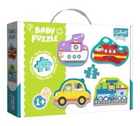Trefl 4 In 1 Kids Baby Classic Transport Vehicles Puzzles