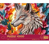 Trefl 3D Effect, Wolf-1000 Pieces-40th Anniversary, Art Paper Art, Premium Puzzle for Adults and Teens from 14 Years, Multicoloured, 40041