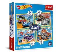 Trefl 4w1 Pojazdy Hot Wheels [PUZZLE]