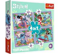 Trefl 4w1 Szalony dzień Lilo & Stitch [PUZZLE]
