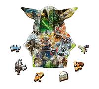 Trefl - 500 + 5 pieces, wood craft, 70 figures, premium quality, for adults and children over 12 years, 20169, wooden contour puzzle: Star Wars The Mandalorian, Mysterious Grog