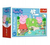 Trefl 54 el. mini WesoĹy dzieĹ Ĺwinki Peppy 1 [PUZZLE]