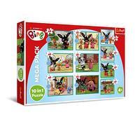 Trefl 90393 10-in-1 Puzzle 10 20 to 48 Elements Puzzle with the Heroes Series Various Difficulty Levels Entertainment for Children from 4 Years, Power Bing
