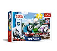 Trefl 916 18230 EA 30pcs Thomas & Friends Railway Race, Multi-Colored