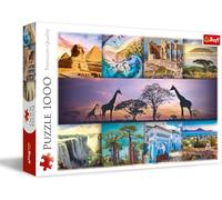 Trefl Africa Collage - 1000 Piece Jigsaw Puzzles for Adults & Children Aged 12+ Famous African Landmarks Puzzle