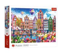 Trefl - Amsterdam Colorful - 1500 Pieces Jigsaw Puzzle - DIY Jigsaw Puzzle Creative Entertainment Classic Puzzle for Adults and Kids 14+