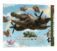 Trefl - BrainRots, Bombardino Crocodilo - Puzzle 200 Elements - Colourful Puzzle Universe, for Children from 7 Years