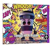 Trefl BrainRots, Cappuccino Assassino - 200 Piece Jigsaw Puzzle - Colourful Puzzle of a Surrealist Universe for Ages 7+