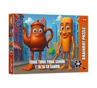 Trefl - BrainRots, Tung Tung Sahur - Puzzle of 200 pieces - Colourful puzzle representing A Surreal Universe, for Children aged 7 and up