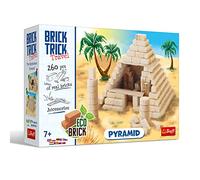 Trefl Brick Trick 61550 Travel Ancient Building, Natural, Eco Brick Blocks, DIY, Over 260 Bricks, for Construction Fans, Creative Set for Children from 7 Years, Building Blocks, Pyramid
