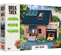 Trefl Brick Trick Home/House - Build with Bricks, Eco Blocks Real Brick, 290 Bricks, Ages 6