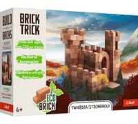 Trefl Brick Trick: Stronghold - Build with Bricks, ECO Blocks Made of Real Brick, 220 Bricks, Reusable, Creative Set for Kids Ages 6+