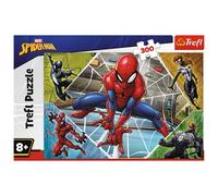 Trefl Brilliant Spider-Man 300 Piece Jigsaw Puzzle for Kids - Action-Packed Marvel Puzzle with Spider-Man & Villains - 60cm x 40cm - Superhero Jigsaw Puzzles for Boys & Girls Age 8+