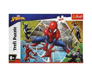 Trefl Brilliant Spider-Man 300 Piece Jigsaw Puzzle for Kids - Action-Packed Marvel Puzzle with Spider-Man & Villains - 60cm x 40cm - Superhero Jigsaw Puzzles for Boys & Girls Age 8+